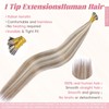 Eliysako Itip hair extensions human hair I tip #60/7 Chocolate