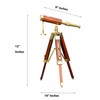 Brass Telescopes Sailor, Pirate Collection Nautical Leather Bounded Telescope with