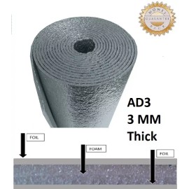 US Energy Products NASATech AD3 HVAC Duct Wrap Reflective insulation Foam core 24" X 50ft