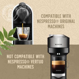 La Natura Lifestyle Organic Coffee Cream, 100% Industrial Compostable² Coffee Capsules, Environmentally Friendly, 60 Coffee Capsules, for Nespresso®³ Capsule Machines