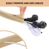 AGPTEK 3 m Cable Sleeve, 12-20 mm Self-Closing Cable Duct,