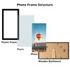 JCJMY 6x12 Picture Frame Black for Wall Hanging, Wall Mounting