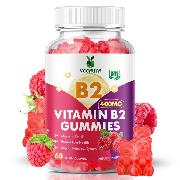 VCCHUYH Vitamin B2 Gummies for Kids & Adults, VIT B2