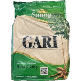 Sunny Gold Raw Gari Cassava Grits 16 LB (7.26Kg)