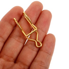 Tofficu 50pcs Pocket Watch Chain Clips Accessories for Pocket Watches Easy to Install Clasps for Craft Projects for Vintage and Modern Styles