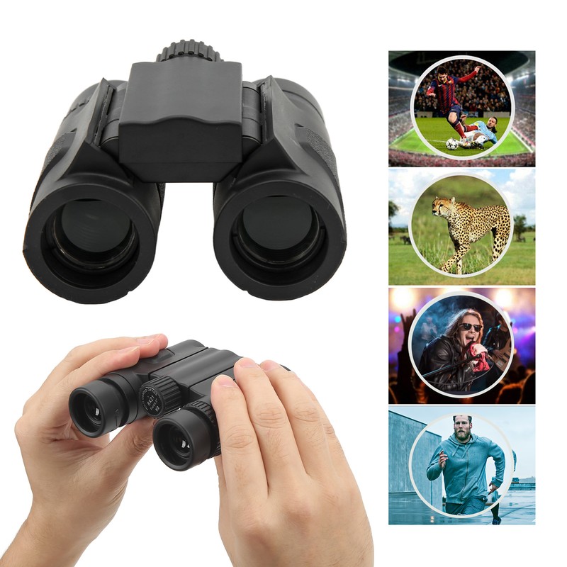 8x21 Pocket Binoculars Folding HD Optical Compact Binoculars for Bird