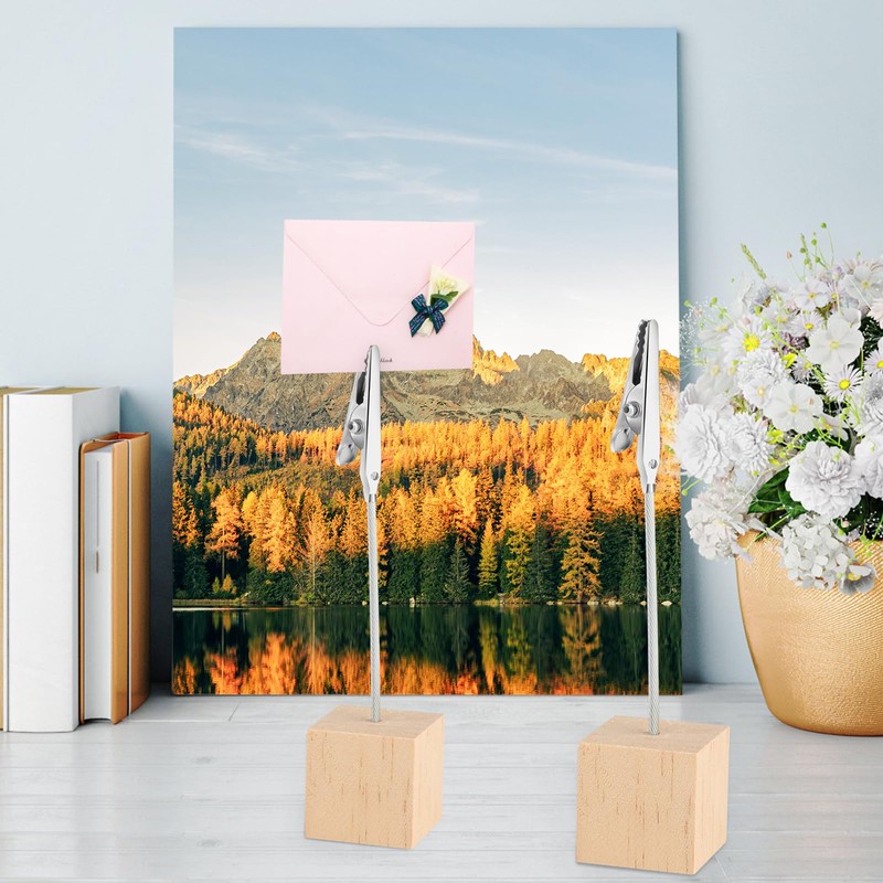 Pack of 20 Photo Holders with Clips, Durable Photo Holder,