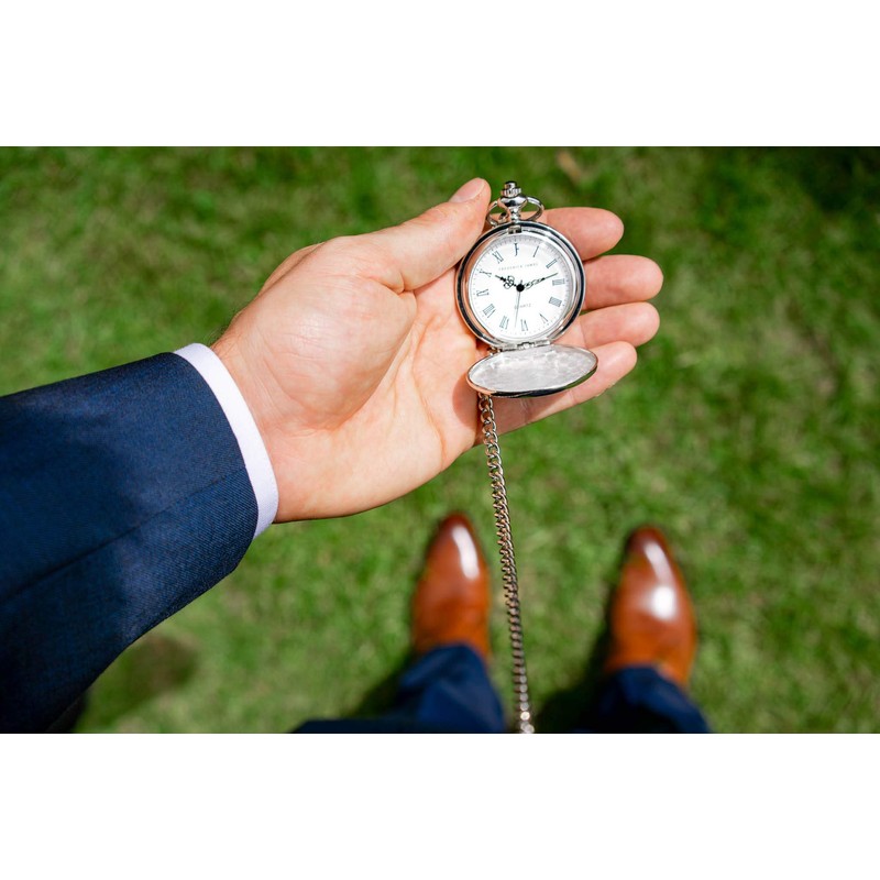 Groomsmen Gifts for Wedding – Engraved Groomsman Pocket Watch –