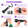 ANYGO 51 LED UV Black Light Flashlight, 395nm Portable Ultraviolet