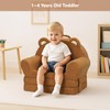MONKISS Toddler Chairs Comfy, 2-in-1 Fold Out Kids Sofa Bed,