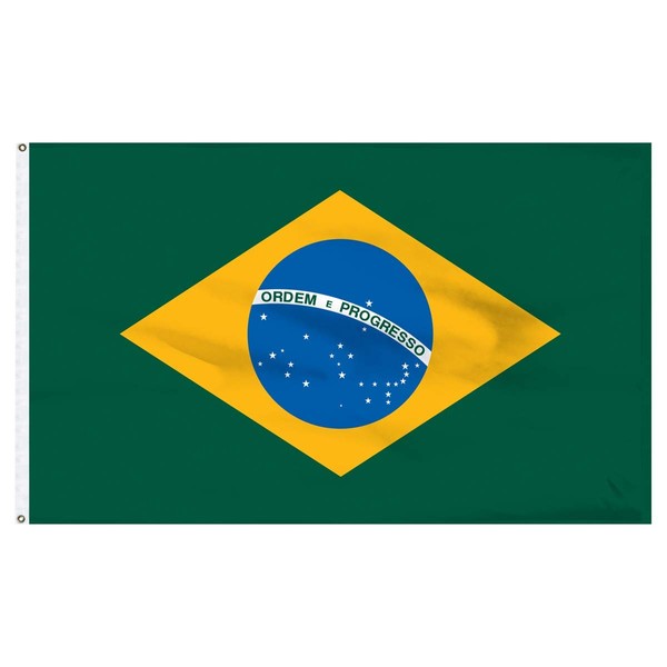 Brazil Flag Polyester 2 ft. x 3 ft.