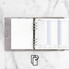 Filofax Calendar Diary Refill, A5 Size, Horizontal Year Planner, White