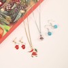 Christmas Necklace Stud Earrings Accessories Gift Set Handheld 25x25x2.5cm