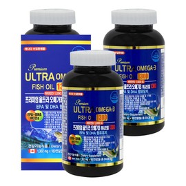Premium Ultra Omega3 Fish Oil 1300 180 capsules x 3 / 프리미엄 울트라 오메가3 휘시오일1300 180캡슐 X 3개