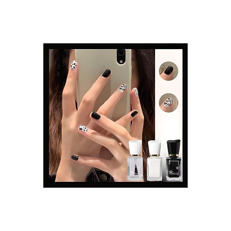 Esmalte de uñas multicolor de secado rápido y sin hornear,