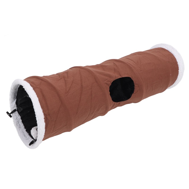 Foldable Cat Tunnel with Hanging Ball Interactive Fun Durable Collapsible