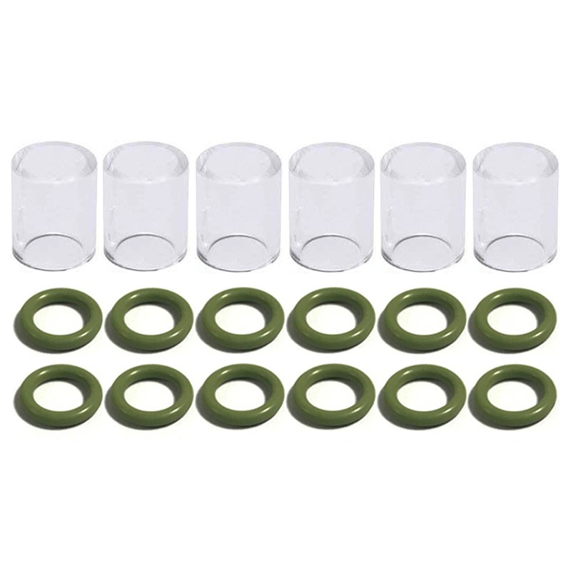 Zinger 53pcs TIG Welding Torch Stubby Gas Lens #10 Glass