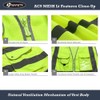 JKSafety 9 Pockets Class 2 High Visibility Zipper Front FAA