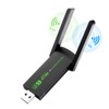 USB WiFi Adapter，AC1300Mbps Dual Band 5dBi High Gain Antenna 2.4GHz/