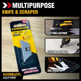 Komelon Knife & Scrapper Replacement Blades, 10 Count (Pack of 1)