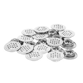 Operitacx 20pcs Stainless Steel Round Air Vents Covers for Cabinets Shoe Cabinets and Closets Breathable Mesh Design for Efficient Heat Dissipation and Ventilation Home and Office Furniture