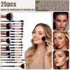 47 Piezas Set Brochas para Maquillaje Profesional, Juego Multifuncional de