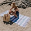 InfuseZen Terry Cloth Lined Turkish Bath & Beach Towel –