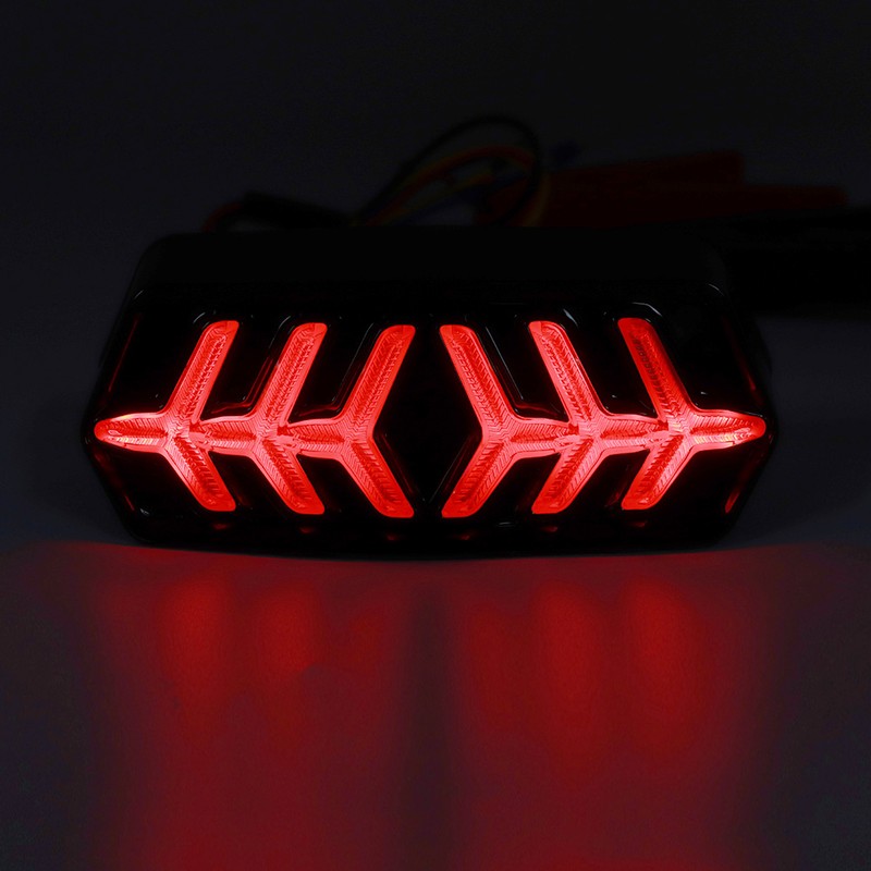 Motorcycle Taillight Driving Turn Signal Brake Light Fit for Honda
