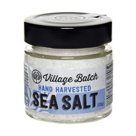 VILLAGE BATCH Harvested Organic Course Sea Salt Flakes FROM CRYSTAL CLEAR WATERS OFF THE MANI COAST IN GREECE, Natural Kosher Salt Gourmet Salt, Flaky Sea Salt for Grinder Refill, Flaky Salt (1 Pack)
