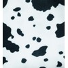 Printed Polar Fleece Fabric Material - Cow Print, 1Mtr 150cmx100cm