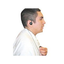 EARPHONE CONNECTION Rabbit Listen Only Earpiece, Large Speaker - 9 inch Cable - Large Speaker - 3.5mm Right Angle Plug