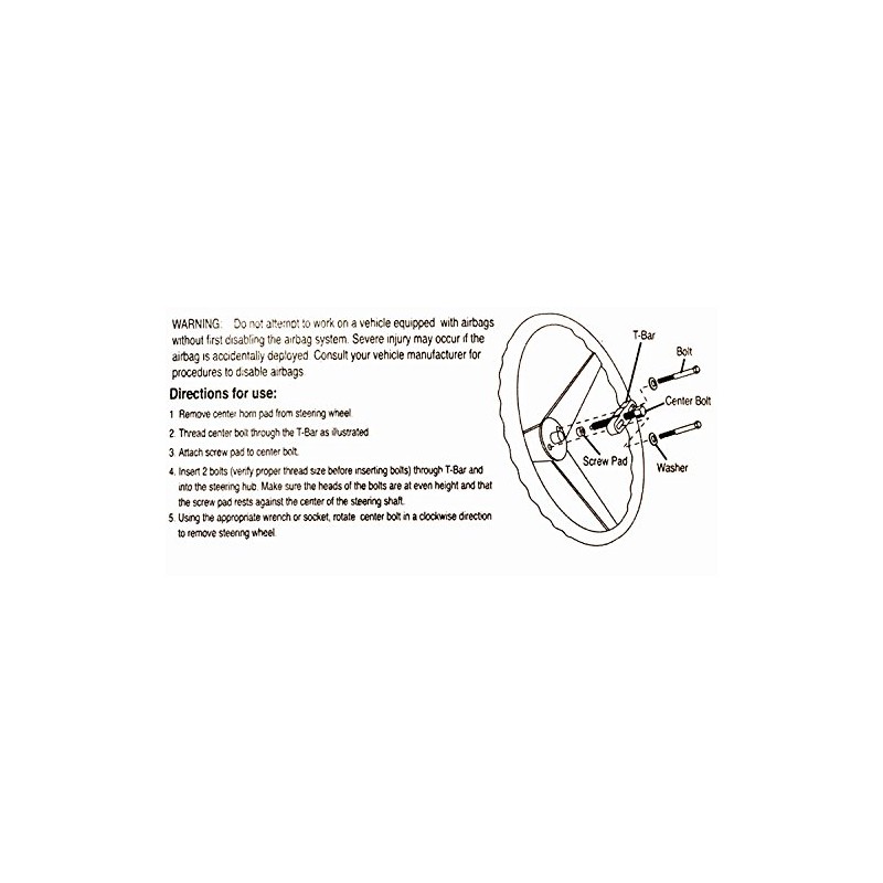 1953-1989 Corvette Steering Wheel Hub Puller