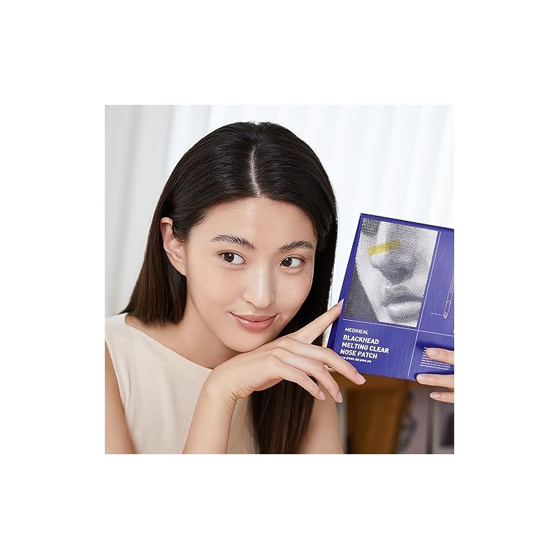 Mediheal Blackhead Melting Clear Nose Patch (4 pack), 3 Step