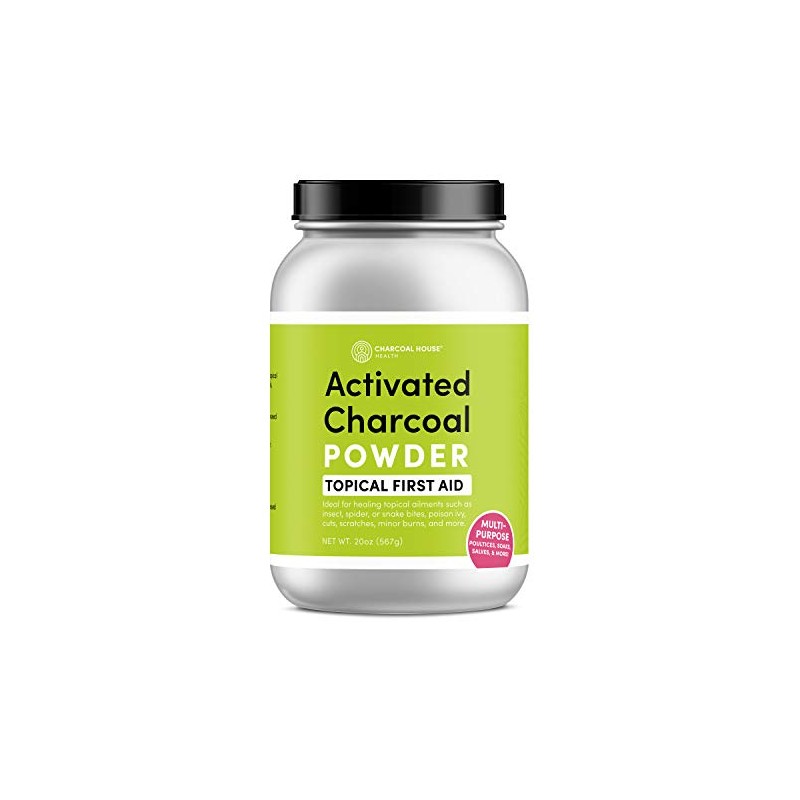 Charcoal House Hardwood Activated Charcoal Powder - Topical First Aid