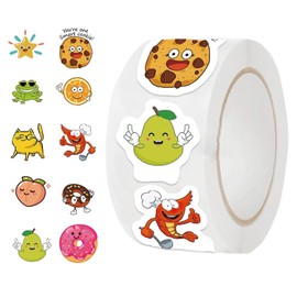 Reward Stickers for Kids (Roll of 500) Incentive Stickers for Students Teachers Classroom Stickers Bulk School Supplies Water Bottle Stickers Inspirational Positive Stickers for Kid