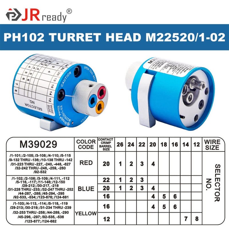 JRready PH102 M22520/1-02 Turret Head Positioner for NEW-ASF1, NEW-AS1, ACT-AS1
