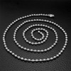 32 Feet Stainless Steel Ball Bead Chains with 50 Pcs