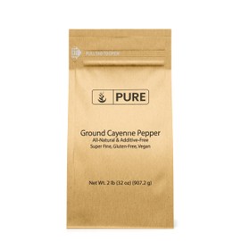 Pure Original Ingredients Ground Cayenne Pepper (2 lb), Spicy Flavor, Sauces, Dry Rubs, Used in Hot Sauces