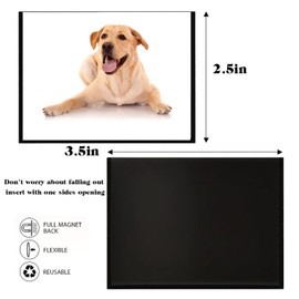 Tentee go Magnetic Picture Frames with Black Border Magnet Photo Pockets/Holder, Decorations for Home/Office/School/Classroom/Party/Lockers/Fridge (2.5 * 3.5)