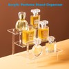 HENABLE Clear Acrylic Perfume Display Stand Organizer, 3 Tier Cupcake
