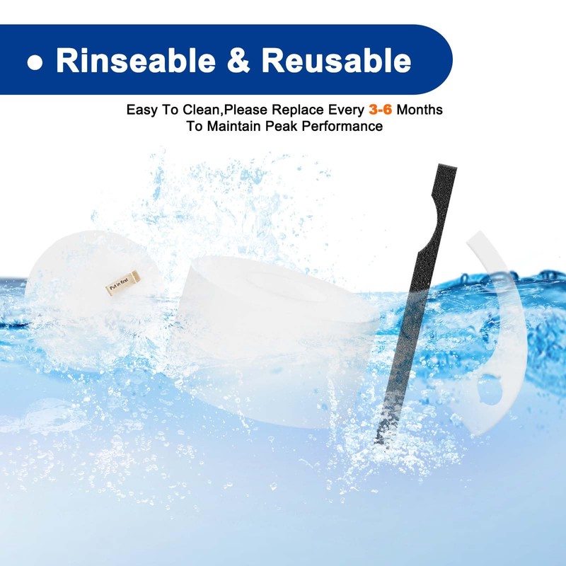 24 Pack VS101 Vacuum Filters Replacement Compatible with Shark MessMaster