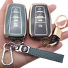 CHENZLIN 2-Pack for Toyota Key Fob Cover Keychain Accessories 4-Button