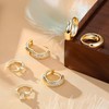 LOLIAS Gold Hoop Earrings Set for Women 14K Gold Plated