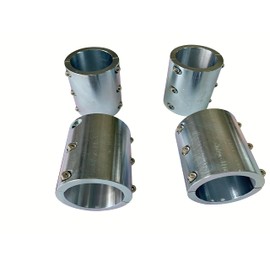 BZBMGMO Split Collar Tube Clamps,UTV Universal Connector Weldable Tube Clamps, Long Connector Tube Clamp 1-1/4" Qty 4