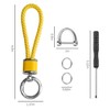 Tukellen Leather Weave Keychain Suit for car Keychain Keyring Present
