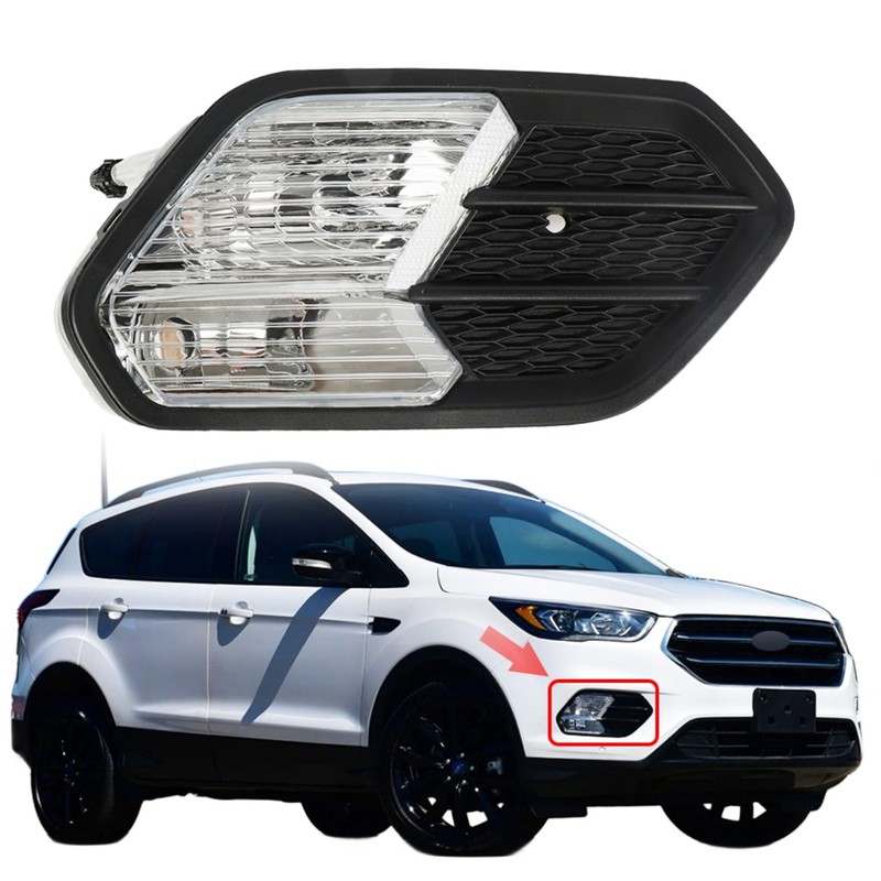 labwork Right Passenger Side Fog Halogen Light Assembly Replacement for