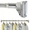 Stainless Steel Adjustable Closet Rod, No-Drill Installation, Heavy-Duty Hanging Bar