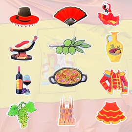 Spain Sticker Spain Decoration Laptop Sticker Suitcase Sticker Travel Sticker Scrapbook Sticker Spain Stickers Travel Sticker Set Suitcase Spain Gift Aesthetic Sticker