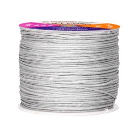 Mandala Crafts Blinds String, Lift Cord Replacement from Braided Nylon for RVs, Windows, Shades, and Rollers (1mm, Gray)
