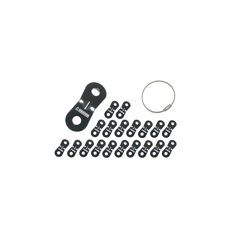 ROROFORES Universal Metal Fittings with Wire Ring, Set of 20,